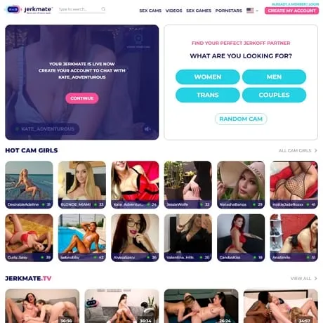 Jerkmate offers a diverse selection of sex cam performers and camgirl porn - X PornDude