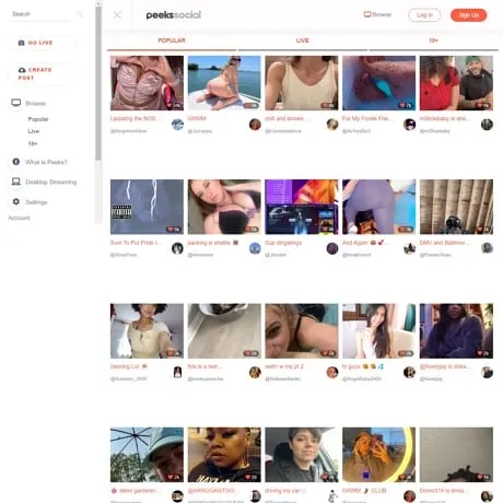 Peeks Social is revolutionizing live cam with a diverse array of erotic content - X PornDude